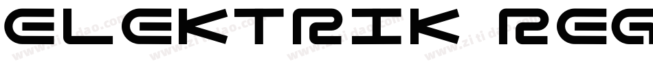 Elektrik Regular字体转换